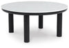 Xandrum Occasional Table Set;Black/White