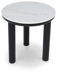 Xandrum Occasional Table Set;Black/White