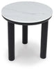 Xandrum Occasional Table Set;Black/White