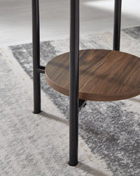 Wrenwich Occasional Table Set; Brown/Black/White