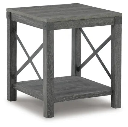 Freedan End Table;Grayish Brown