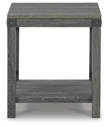 Freedan End Table;Grayish Brown