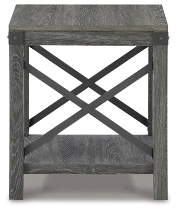 Freedan End Table;Grayish Brown