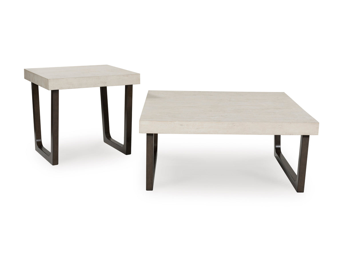 Westenfort Occasional Table Set; Espresso/Gray