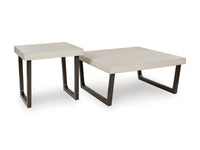 Westenfort Occasional Table Set; Espresso/Gray