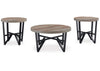 Deanlee Occasional Table (Set of 3);Grayish Brown/Black
