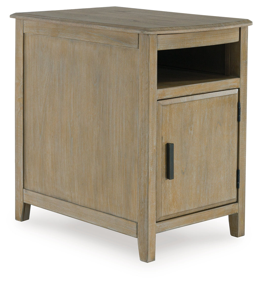 Devonsted Chairside End Table;Light Brown
