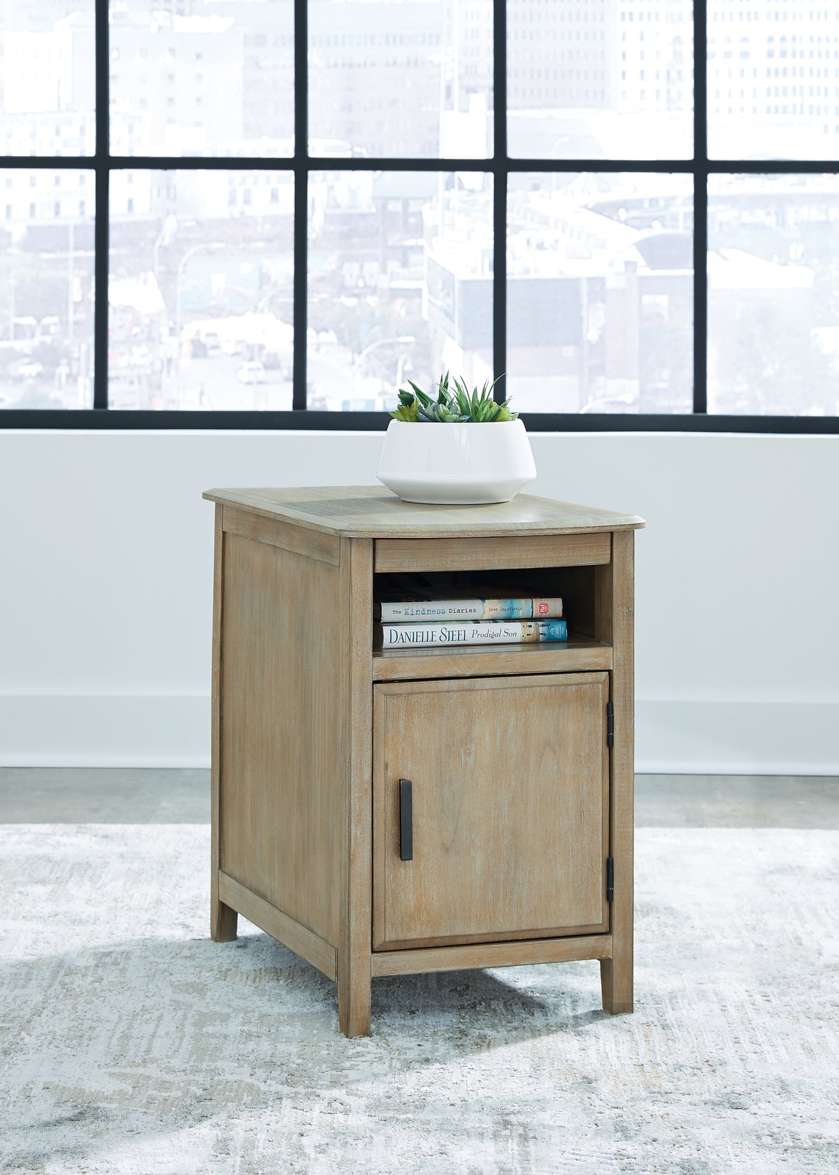 Devonsted Chairside End Table;Light Brown