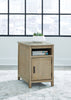 Devonsted Chairside End Table;Light Brown