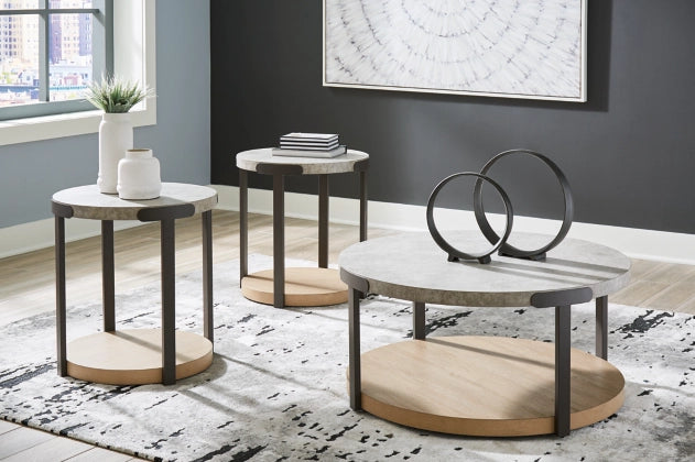 Darthurst Occasional Table Set;Light Brown