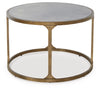 Korajane Oval Cocktail Table;Antique Gold