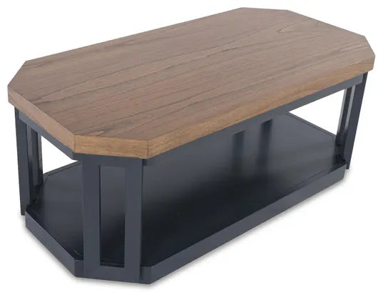 Landocken Table (Set of 3);Brown/Blue