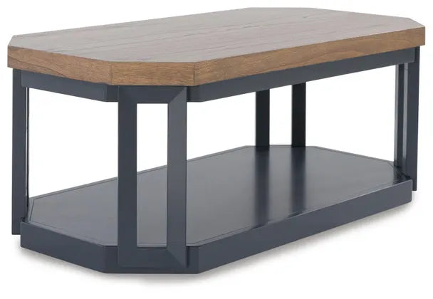 Landocken Table (Set of 3);Brown/Blue