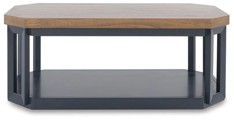 Landocken Table (Set of 3);Brown/Blue