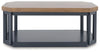 Landocken Table (Set of 3);Brown/Blue