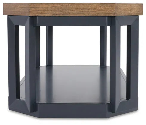 Landocken Table (Set of 3);Brown/Blue