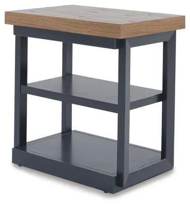 Landocken Table (Set of 3);Brown/Blue