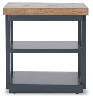 Landocken Table (Set of 3);Brown/Blue