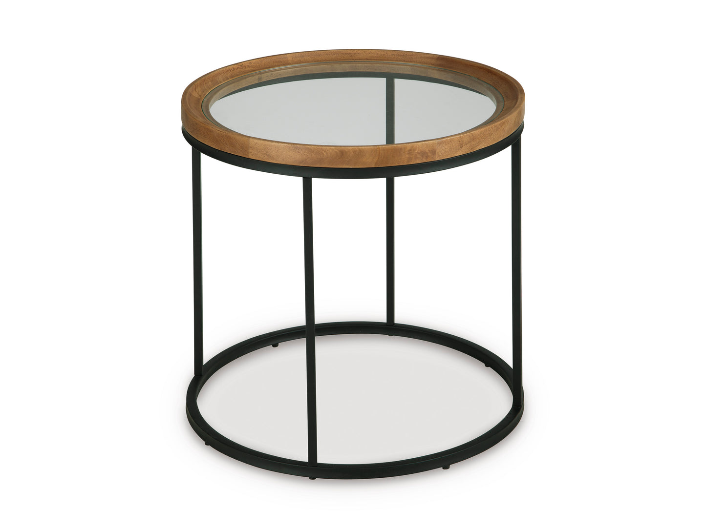 Noraluna Round End Table;Medium Brown