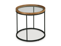Noraluna Round End Table;Medium Brown