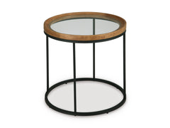 Noraluna Round End Table;Medium Brown