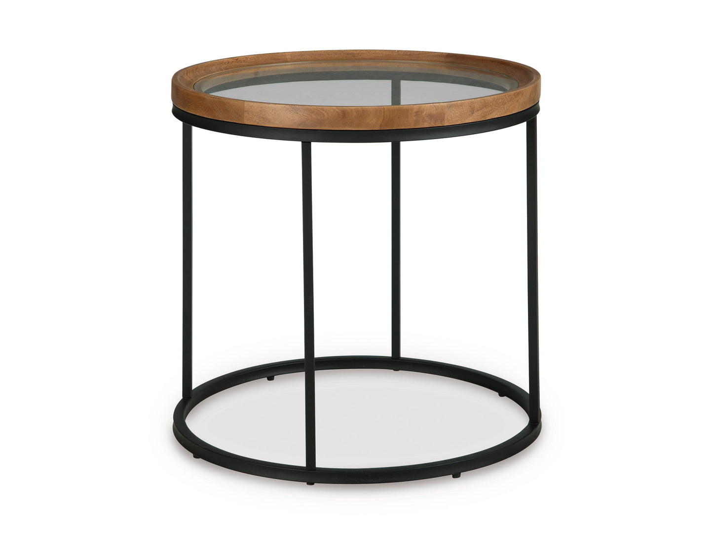 Noraluna Round End Table;Medium Brown