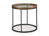 Noraluna Round End Table;Medium Brown