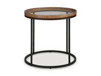 Noraluna Round End Table;Medium Brown