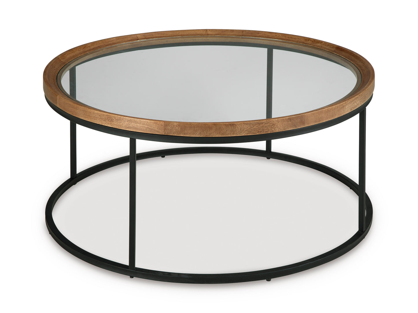 Noraluna Round Cocktail Table;Medium Brown