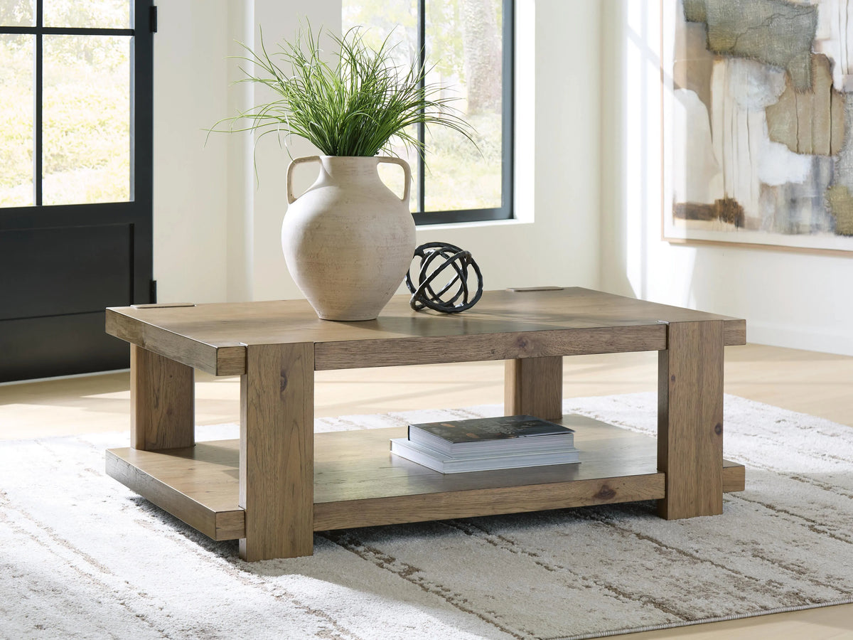Flangren Coffee Table;Light Brown