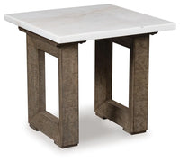 Langford Square End Table;Light Grayish Brown