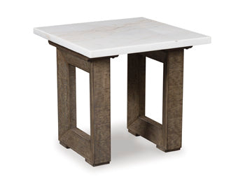 Langford Square End Table;Light Grayish Brown