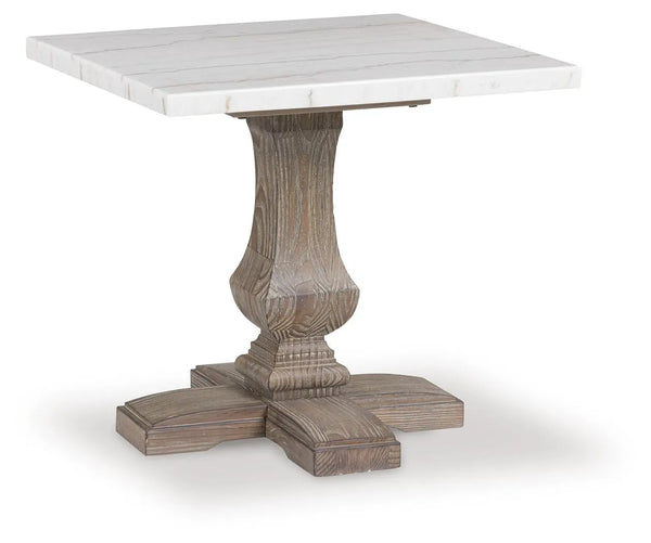 Johnelle Square End Table;Gray