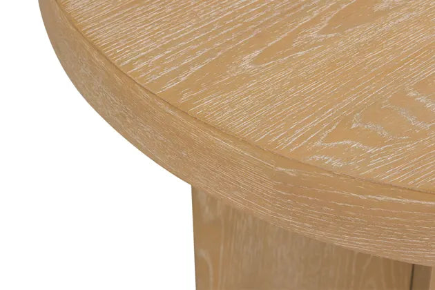 Chimefield Round End Table;Bisque