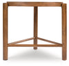 Engelhaus Triangle End Table;Brown