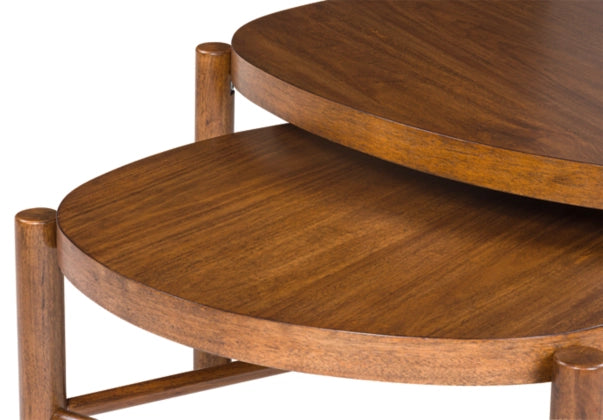 Engelhaus Nesting Cocktail Tables (2/CN);Brown