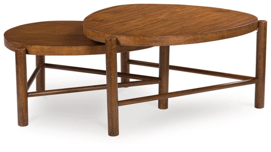 Engelhaus Nesting Cocktail Tables;Brown