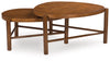 Engelhaus Nesting Cocktail Tables (2/CN);Brown