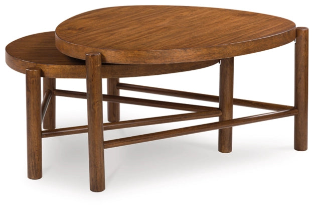 Engelhaus Nesting Cocktail Tables (2/CN);Brown