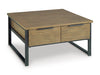 Montia Lift-Top Coffee Table;Light Brown