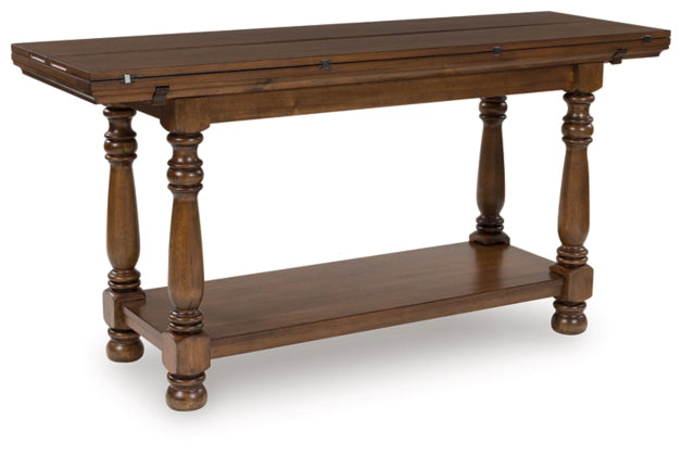 Sturlayne Flip Top Sofa Table;Brown