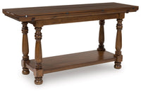 Sturlayne Flip Top Sofa Table;Brown