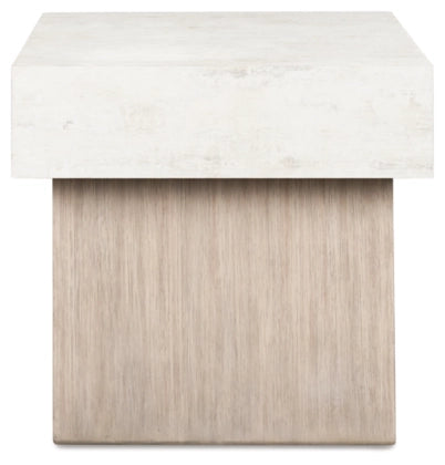 Jorlaina Square End Table;Light Grayish Brown