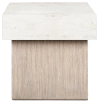 Jorlaina Square End Table;Light Grayish Brown