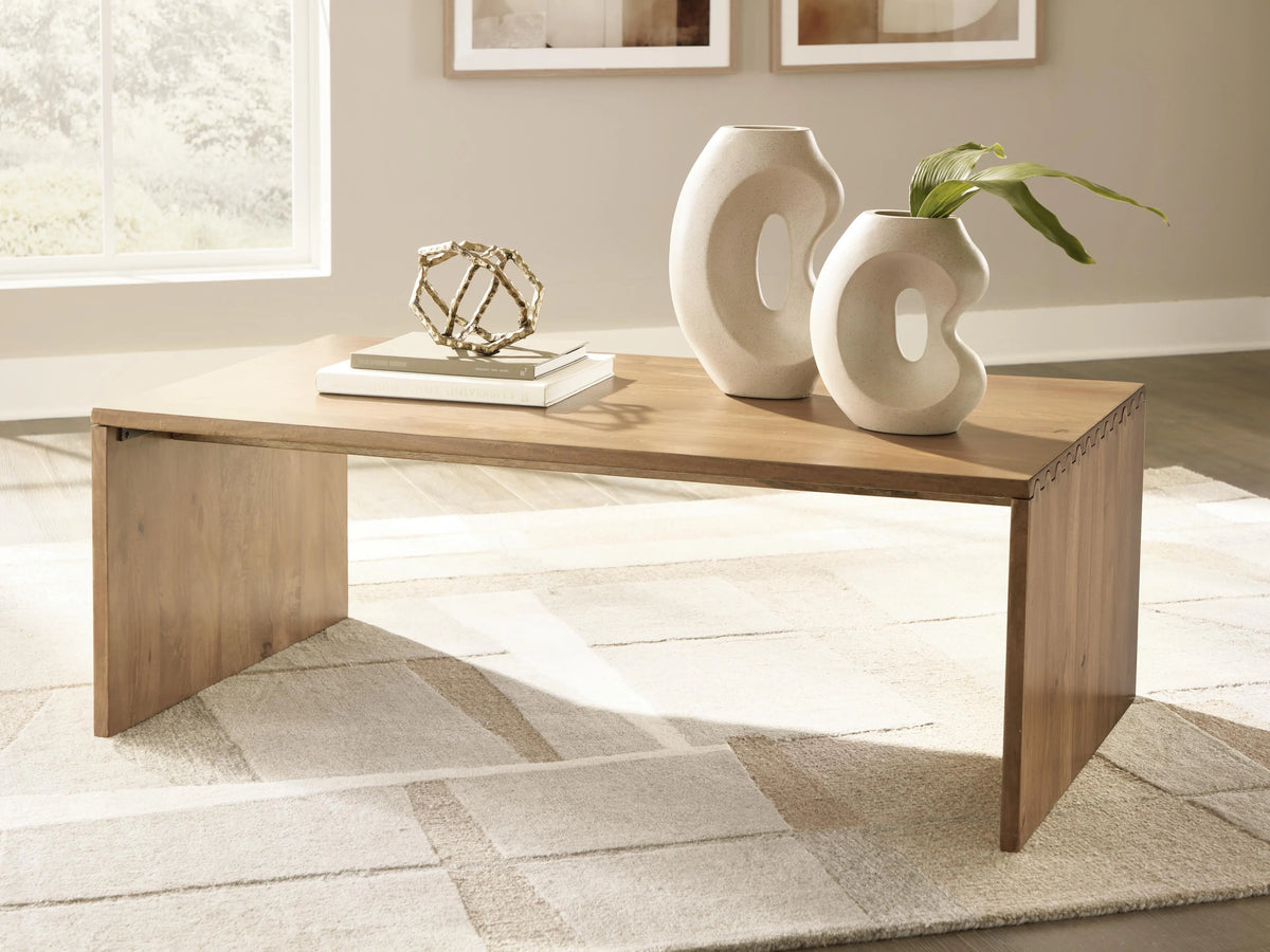 Ella Grove Coffee Table;Rich Brown