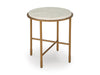 Alben End Table;Antique Gold