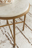 Alben Coffee Table;Antique Gold