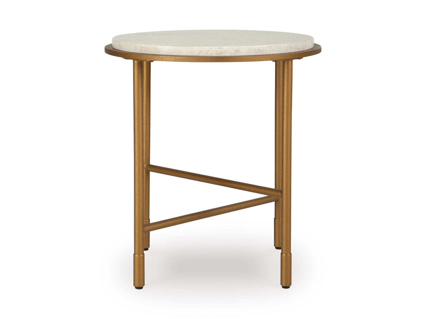 Alben End Table;Antique Gold