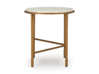 Alben End Table;Antique Gold