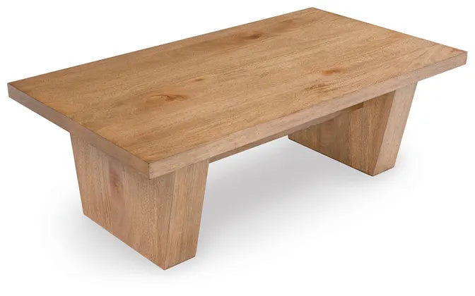 Kristiland Rectangular Cocktail Table;Light Brown
